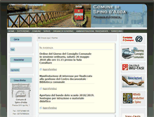 Tablet Screenshot of comune.spinodadda.gov.it